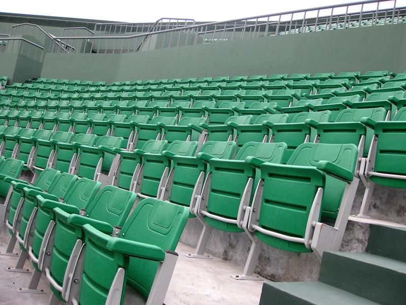 HDPE Foldable Stadium Chair VIP Stadium Seats with Advertisement Plate