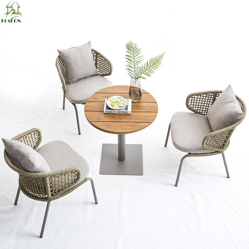 Modern Patio Outdoor Furniture Garden Set Leisure Rope Chair Set for Projects