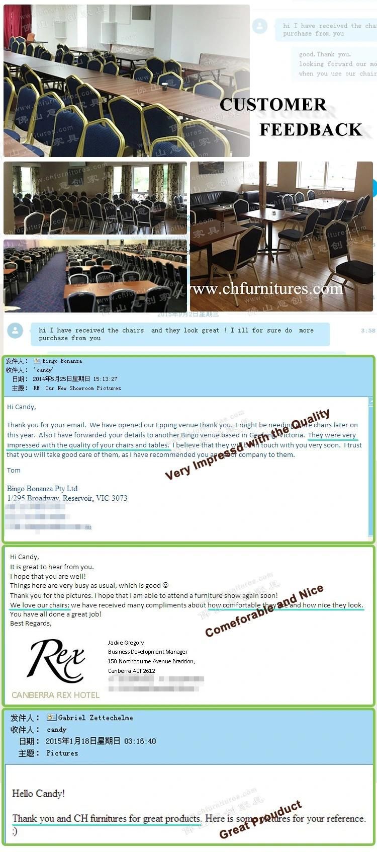 Yc-Zl13-02 Aluminum Used Hotel Banquet Chair for Sale