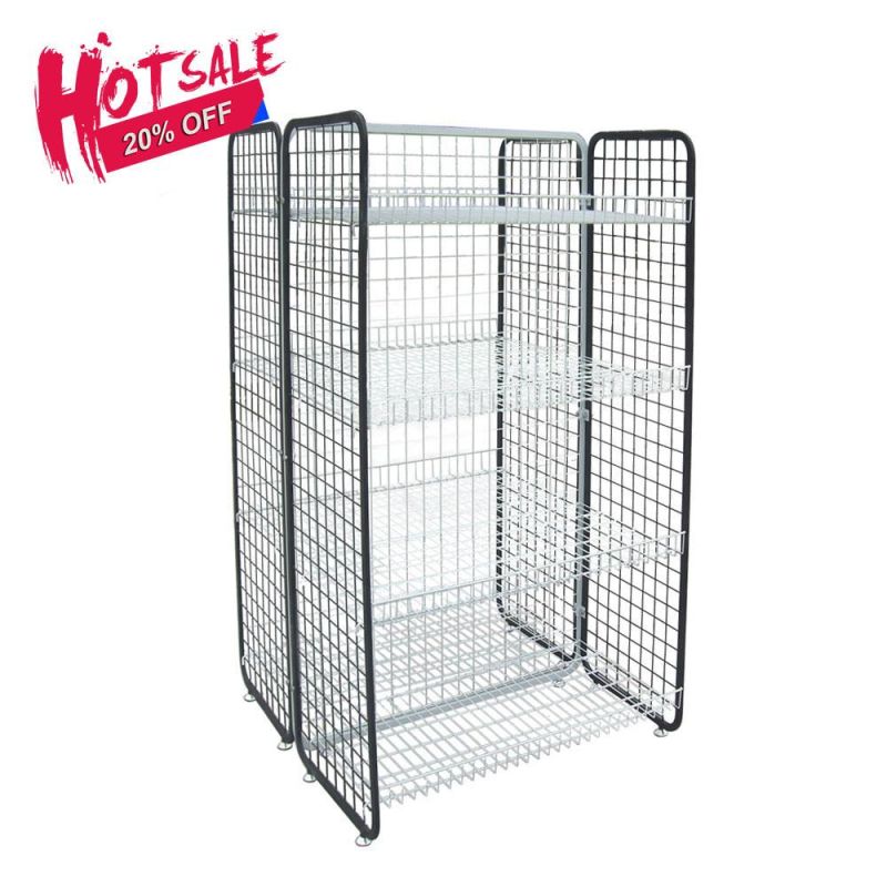 Giantmay Modern Potato Chip & Snack Display Rack Bread Display Stands Wire Mesh