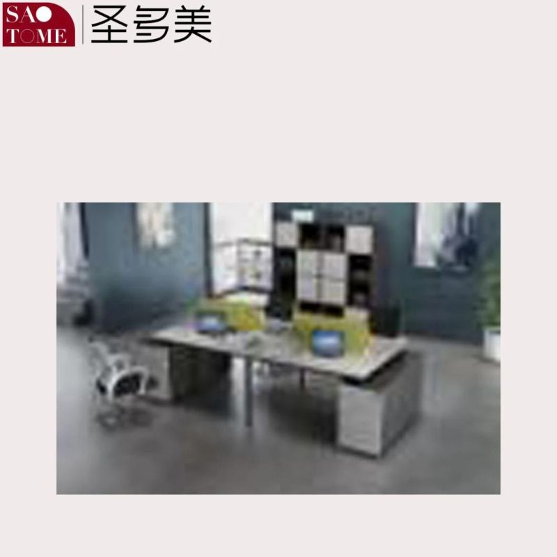 Modern Minimalist Office Furniture 4 Person Office Desk