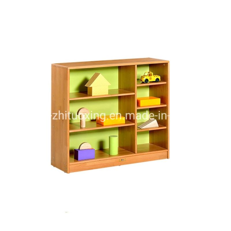 Indoor Corner Cabinet,Room Bookshelf Cabinet, Day Care Furniture Cabinet,Preschool and Kindergarten Nursery School Kids Cabinet, Play Furniture Toy Wood Cabinet