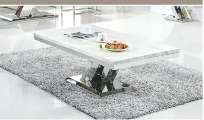 Popular Design Silver Stainless Steel Coffee Table