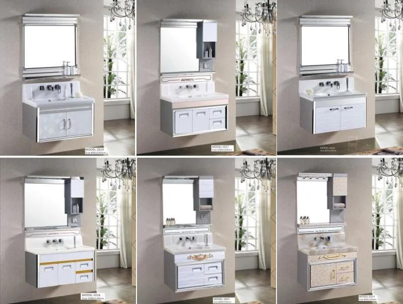 Wall Mounted Bathroom Cabinet Stainless Steel Vanity