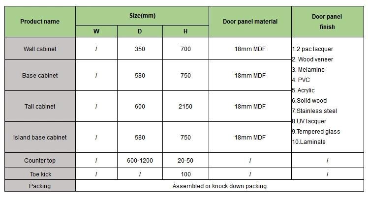 Modern Wooden Grain Aluminum Cabinet Furniture for Kitchen