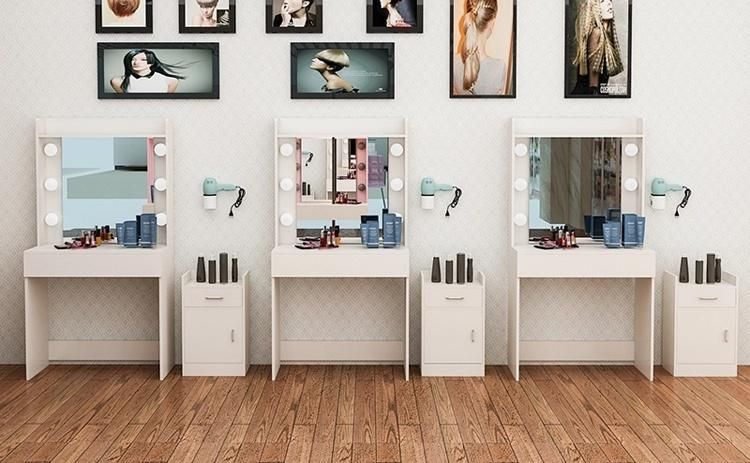 Simple Modern Furniture Dressing Table with Mirror and Light Customized