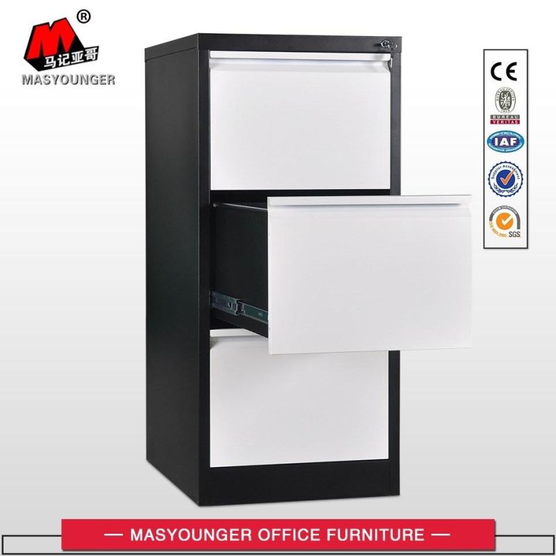 Modern Style Novel Design Anti-Tilt Structure Office Metal 3 Drawer Filing Cabinet