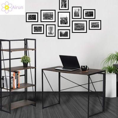 Industrial Black Wood Writing Desk Table Home Studio Office Computer Desk