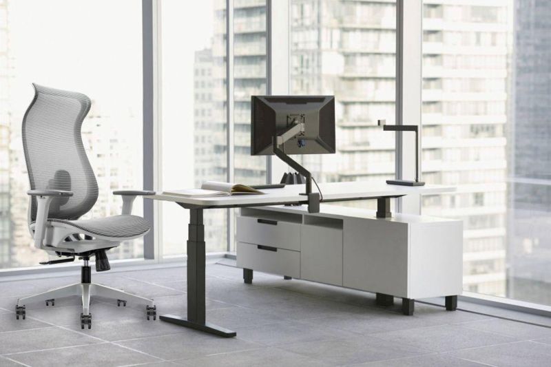 3 Position Lock Mechanism Depth Adjustable Lumbar Support Office Table Furniture