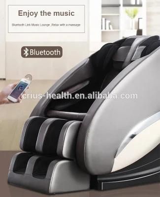 PU Leather Thermal Massage Chair with Back Roller