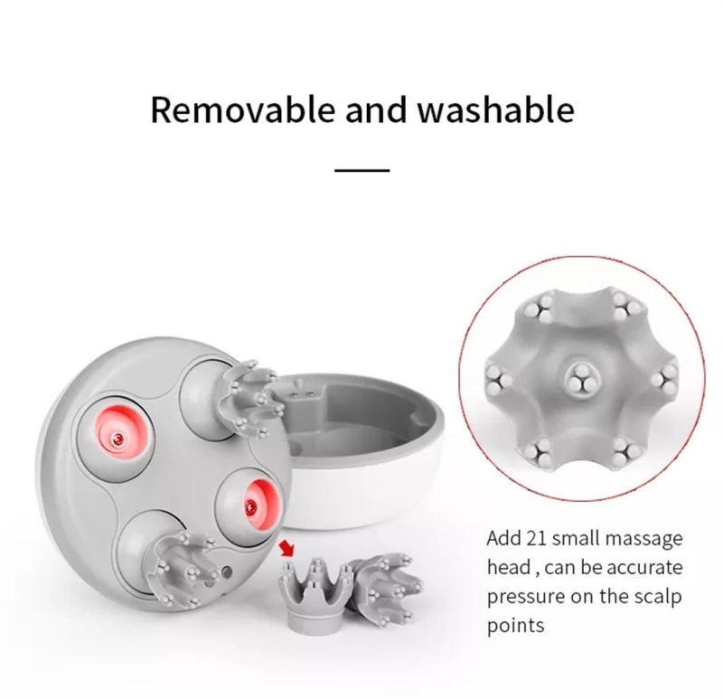 Home Use Mini Electric Shiatsu Magnetic Smart Physiotherapy Intelligent Head Massager Machine