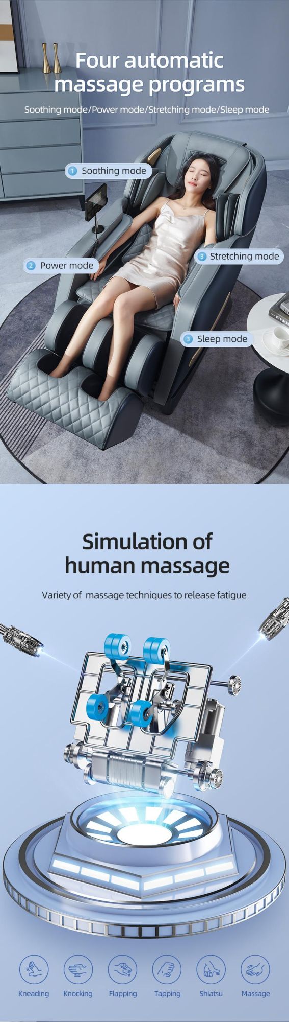 Online Shopping Sillon De Masajes 4D SL Track Chair for Pedicure Massage Shiatsu Full Body Massage Chair Zero Gravity 3D