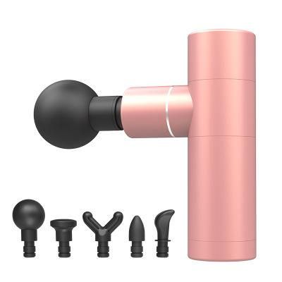 Small Light Portable Aerometal Body Massager Handheld Fascial Massage Gun