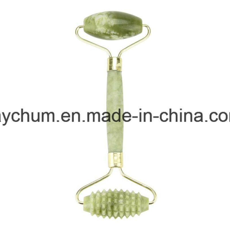 Portable Practical 100% Jade Facial Massager Roller Face Lift Anti Wrinkle Facial Relaxation Lift Slimming Wheel Beauty Stick