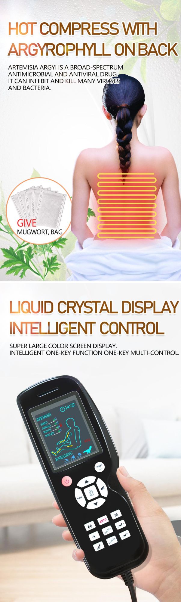 Full Body Massage Chair with Rollers Air Pressure Shiatsu