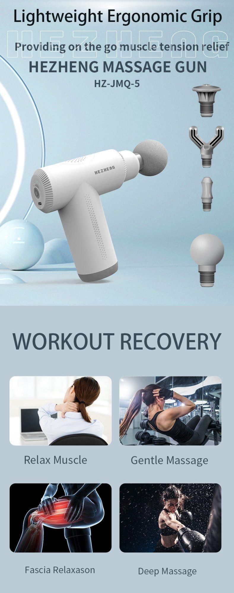 Booster High Frequency Women Mini Portable Muscle Vibration Massage Gun