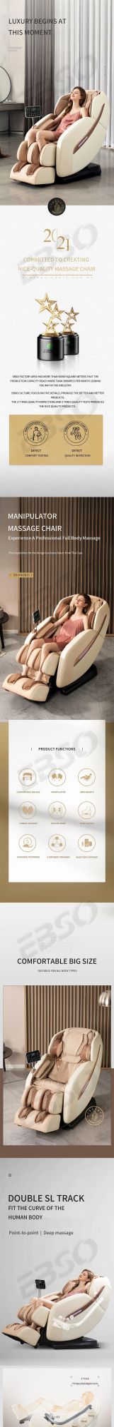 Customer 4D Massage Chair Recliner Full Body Thai Massage Ebso Zero Gravity Shiatsu Massage Chair