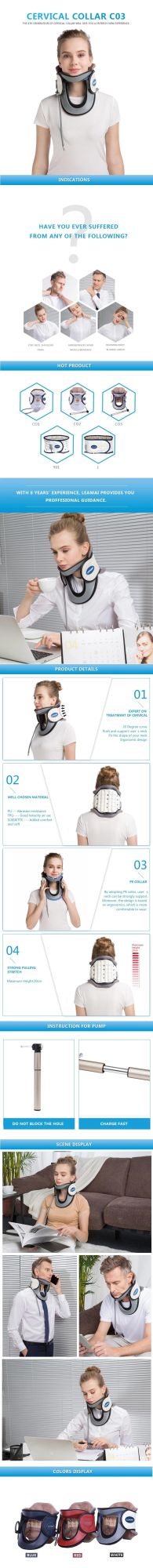 Gideon Cervical Neck Traction Device Collar Brace