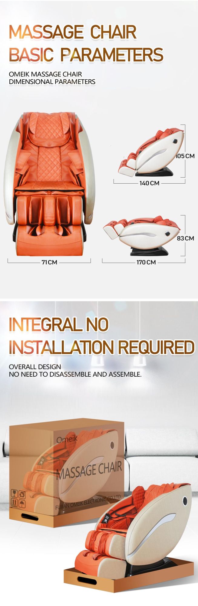 Full Body Massage Chair with Rollers Air Pressure Shiatsu