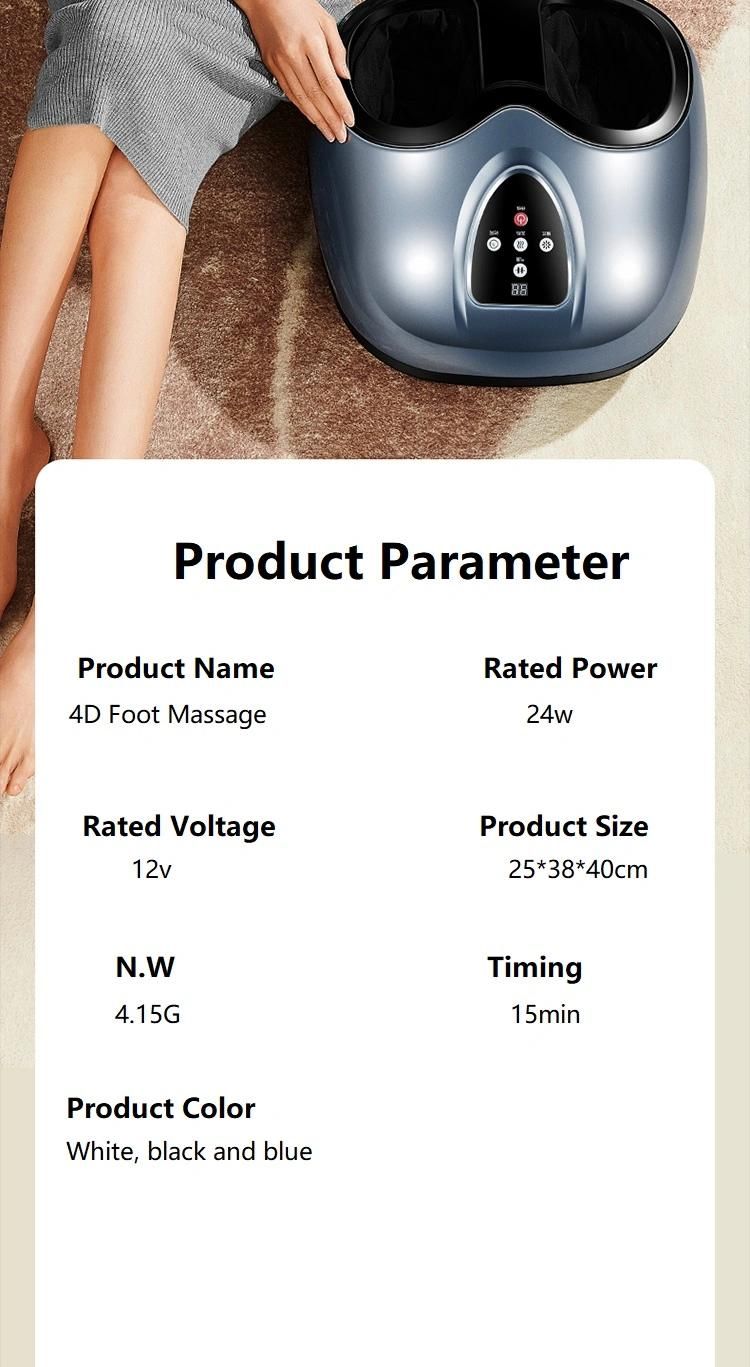 Z808 Hot Selling Full Body Electric Wireless Vibrating Heated Foot Massager for Korea Japan