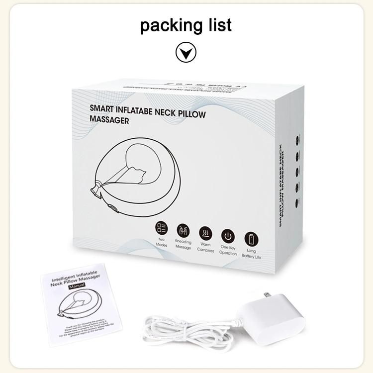 New Neck Massager with Heat, Pain Relief, Cordless Intelligent Neck Massager