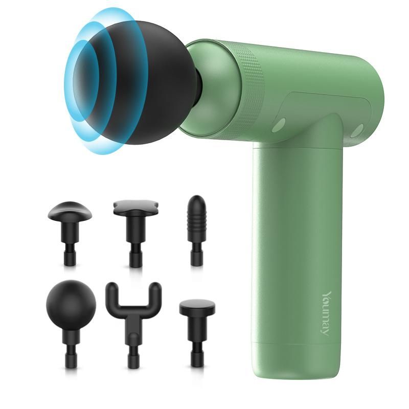 Youmay Mini Brushless Massage Gun Therapy Fascia Foot Massage Machine Aluminium Alloy Massage Gun
