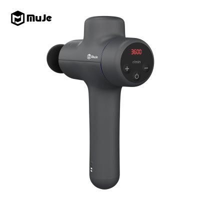 2021 Most Popular Fitness Equipment Portable Handheld High Speeds 3600rpm LED Massage Gun