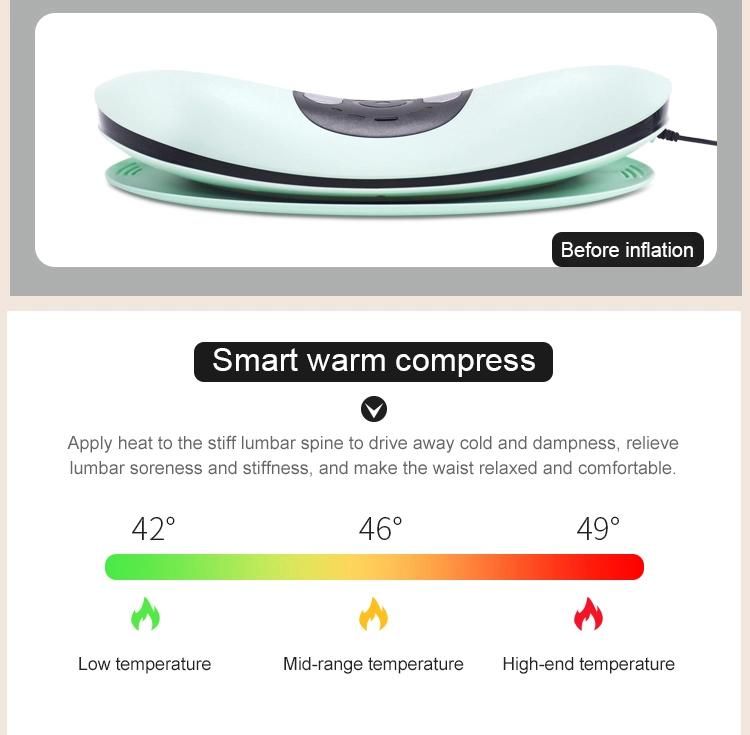 Inflated Back Stretcher Vibration Massage with Heat