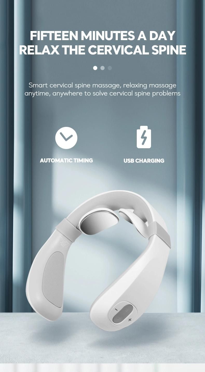 New USB Rechargeable Electric EMS Cervical Spine Massager