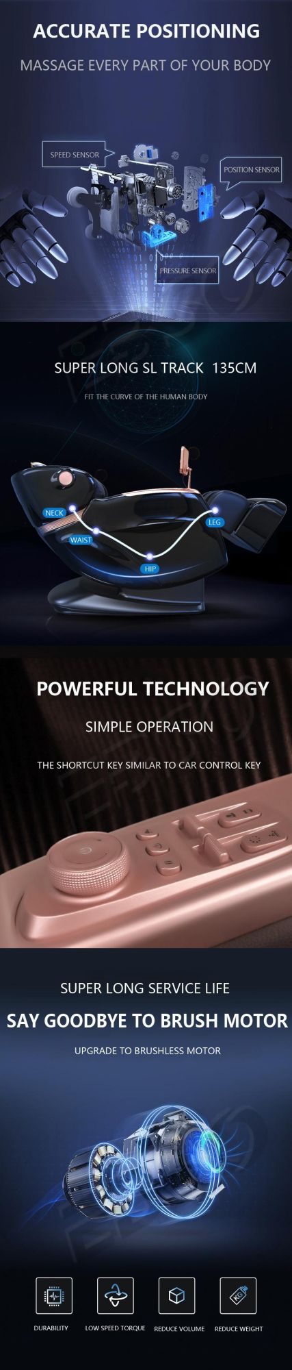 Zero Gravity Armchair Smart Back Portable Relaxing Massage Chair