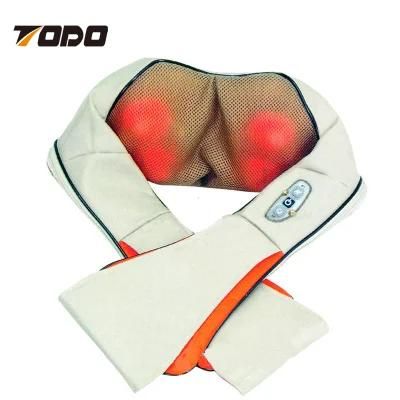 Blood Circulation Exercise Machine Wrap Neck Shoulder Back Massager Belt with Heat