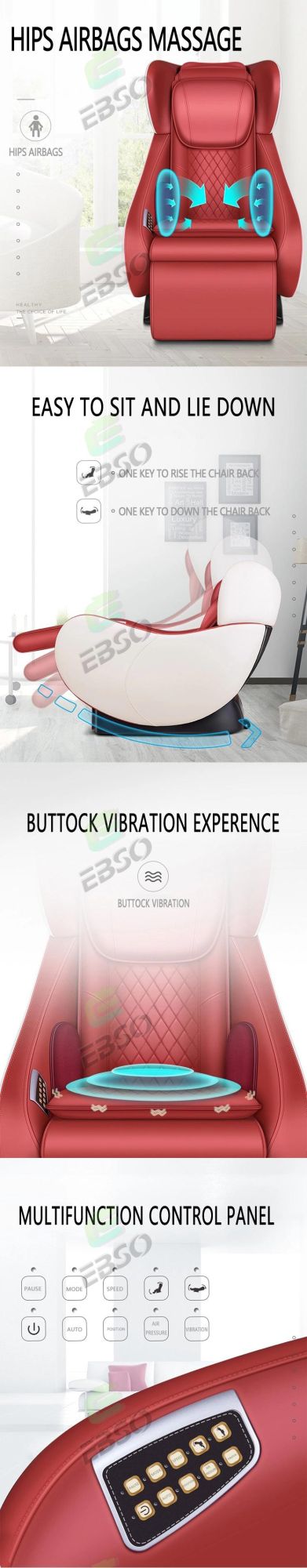 Hot Selling China Chair Message Electric Modern Smart Head Sofo Top Chairs Latest Full Boday Massage