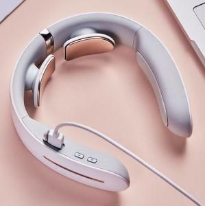 Intelligent Wireless Portable 4D Neck Massager Equipment, Deep Tissue with Heat, Electric Pulse Neck Back Massager