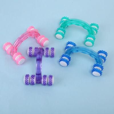 Shapely Roller Yoga Massager Muscled Relaxation Unique Design Plastic Roller Massager Hand Massager Wyz19439
