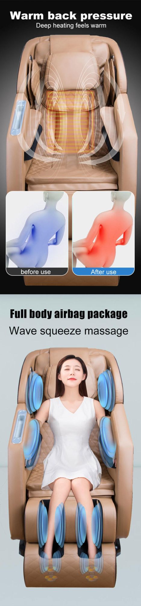 Affordable Price Fast Shipping Fast Shipping Free After-Sales Service Ergonomic Folding Massage Chair Relaxing Massage Chair