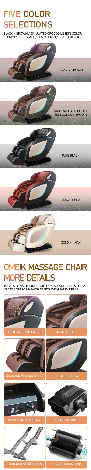 Back Massage Chair Wholesale Massage Chair Bluetooth Office Chair