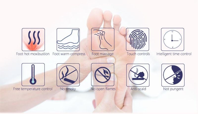 Hot Selling Moxibustion Foot Massager Foot Massage Machine Foot Press Automatic Home Office China Wholesale Made in China Chinese Moxibustion