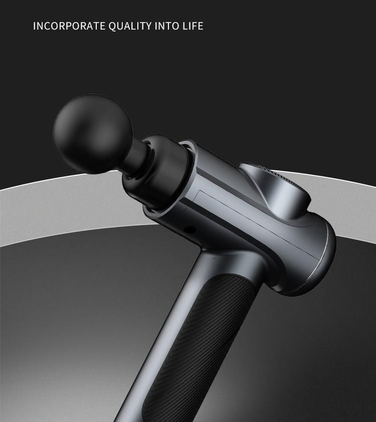 Muscle Massage Gun Deep Tissue with 6 Speeds & 4 Massage Heads Portable Handheld Percussion Massagers for Sore Muscles Palm Size Super Quiet