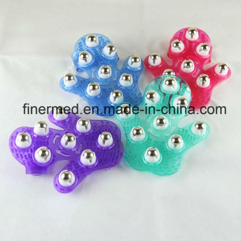 Back Body Contouring Massager Palm Shaped Hand Cellulite Roller Balls Massage Glove
