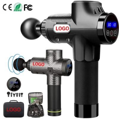 2021 Best Cordless Handle Sports Massagegun Electric Booster Impulse Percussion Gun Massager Deep Tissue Vibration Body Muscle Message Gun