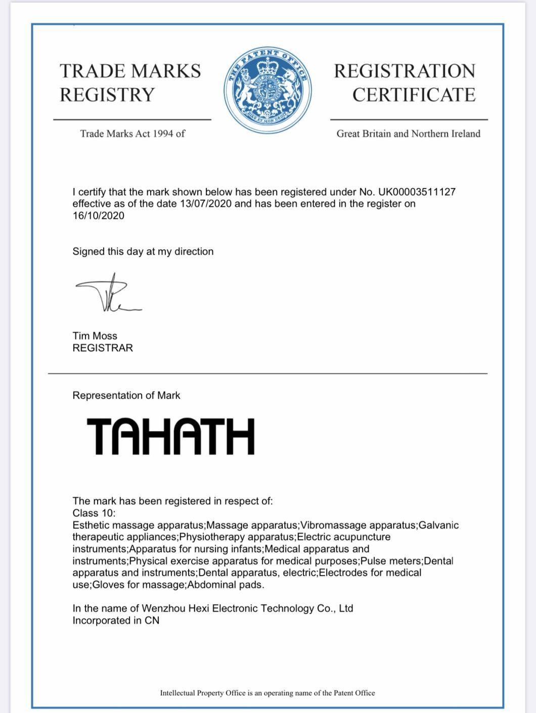 Mechanical Tahath Carton 276*162*205mm Air Pressure Foot Lnfrared Physiotherapy Massager