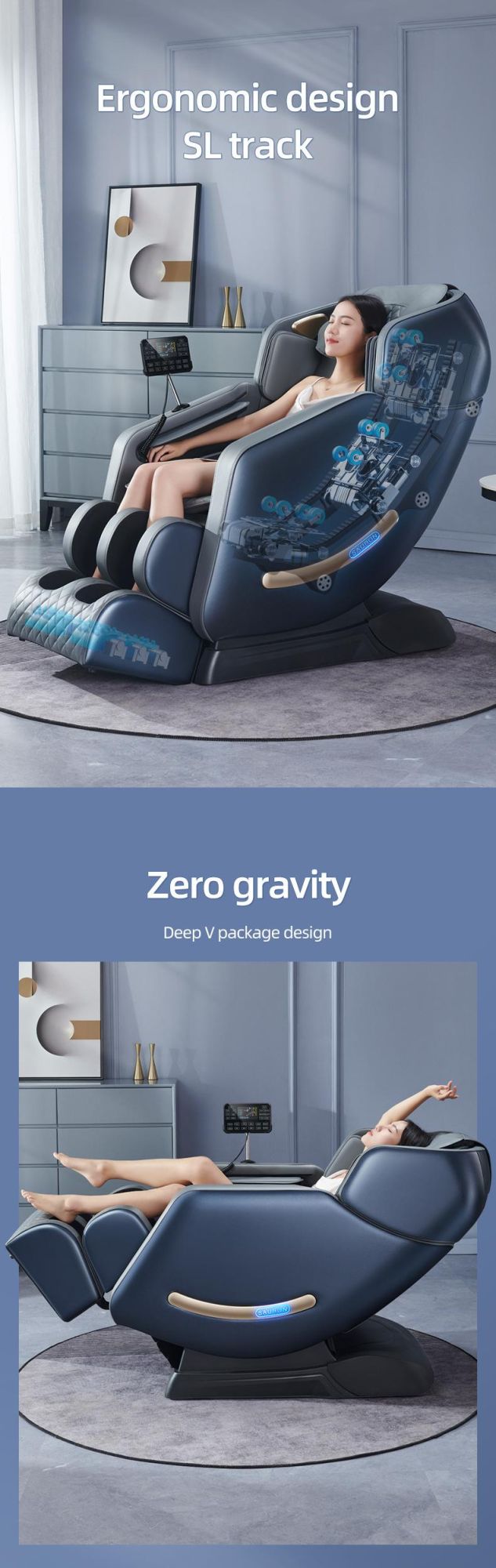 Online Shopping Sillon De Masajes 4D SL Track Chair for Pedicure Massage Shiatsu Full Body Massage Chair Zero Gravity 3D