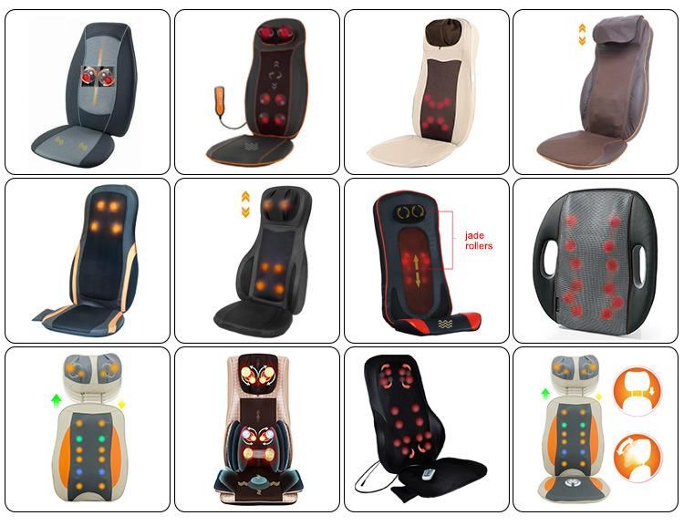 Electric Body Care Shiatsu Infrared Heat Jade Stone Massage Cushion