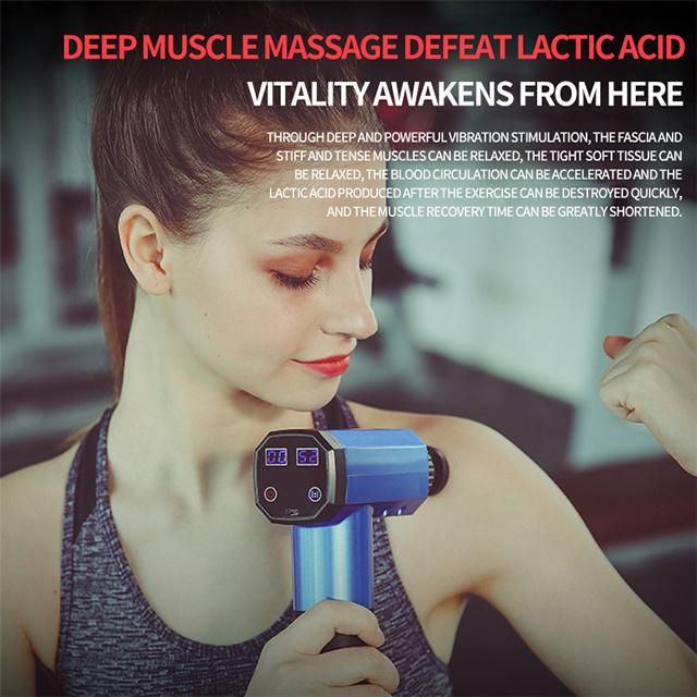 2021 New Design Massage Gun with LCD Screen/Wholesal Tissue Massage Gun