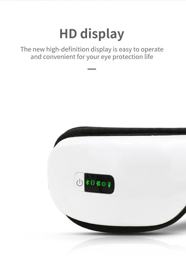 High Quality Air Compression Pressure Eye Massager with Relaxing Music