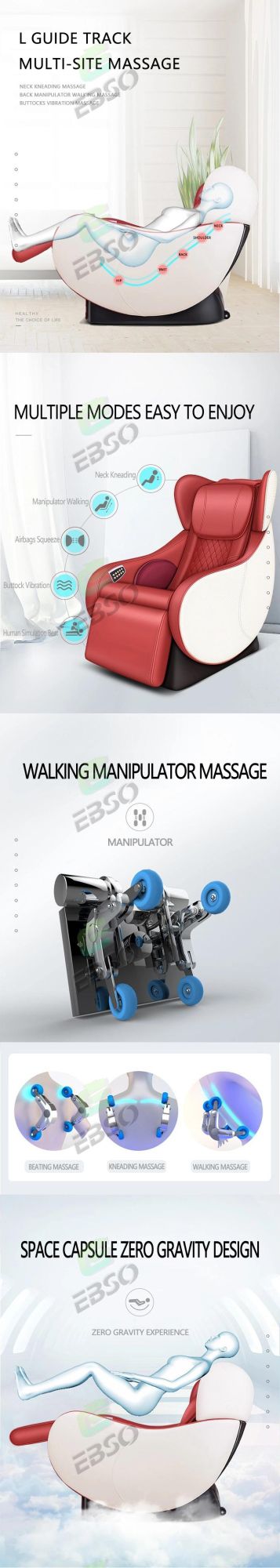 Hot Selling China Chair Message Electric Modern Smart Head Sofo Top Chairs Latest Full Boday Massage