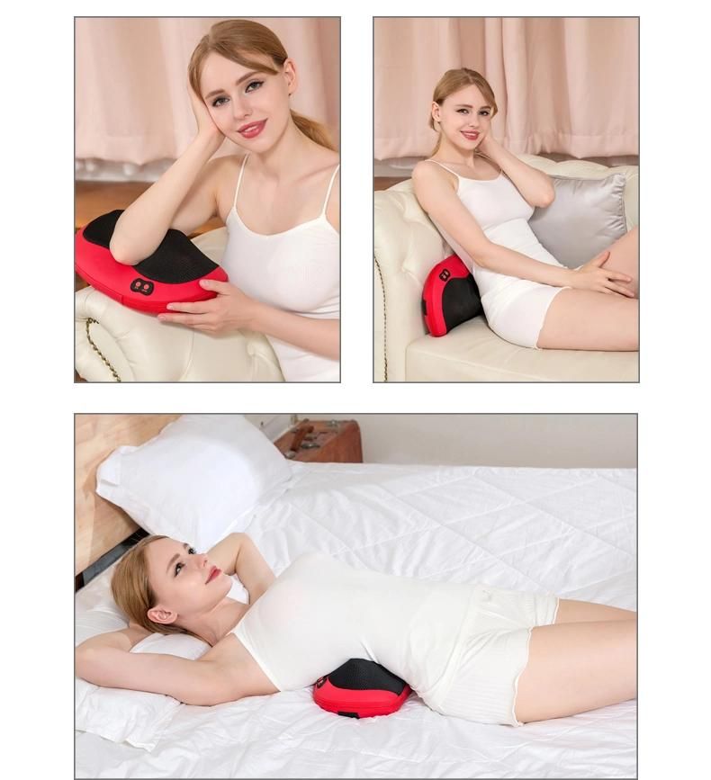 Neck Shoulder Back Shiatsu Massage Pillow with Heat for Home and Car