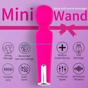 Valleymoon Power Vibration Hot Pink Personal Mini Wand Massager Vibrator