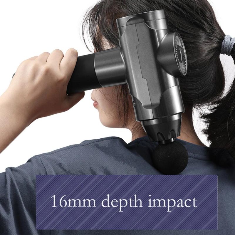 Private Patent Amazon Deep Tissue Vibration Muscle Percussion Massage Gun Droshipping with LCD Screen Brushless Motor