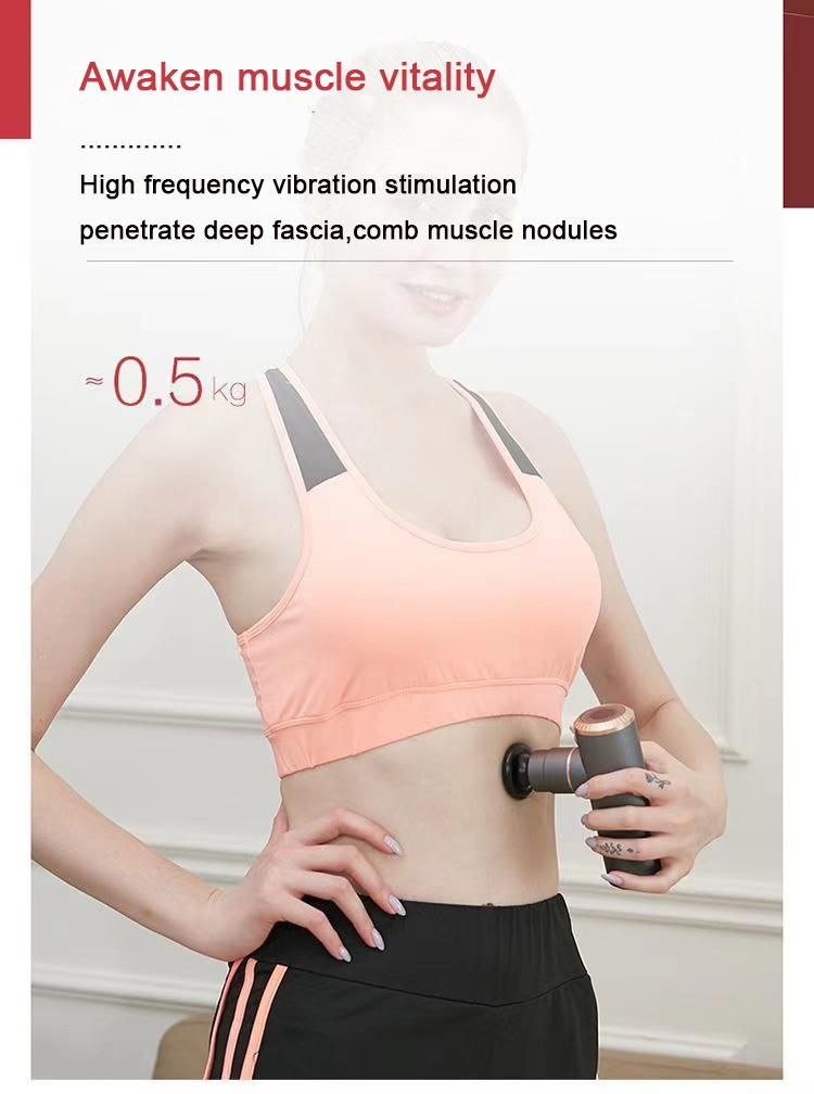 Stimulate Brushless Aluminum Mini Massage Gun Drop Shipping Massage Products Low Sound Vibration Deep Tissue Percussion Therapy Muscle